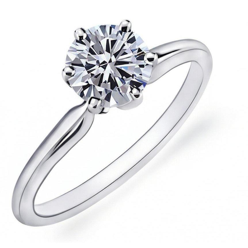 echter round diamant 1.25Karat ring Seitenansicht