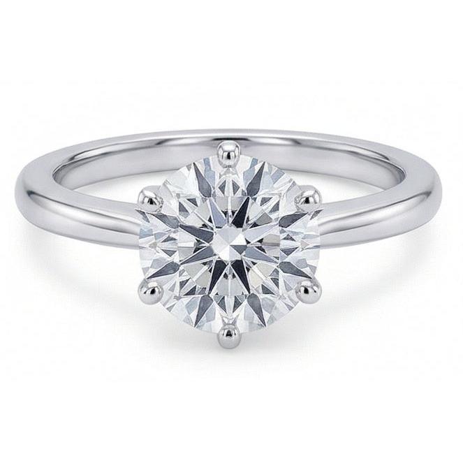 echter round diamant 1.25Karat ring Detailansicht