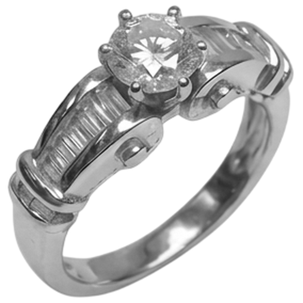 1.30 Karat Echt Aus der Erde Abgebauter Natürlicher Diamant-Verlobungsring Weißgold 14K