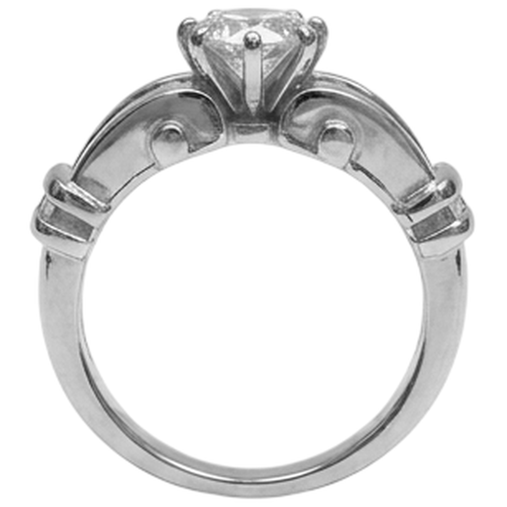 1.30 Karat Echt Aus der Erde Abgebauter Natürlicher Diamant-Verlobungsring Weißgold 14K