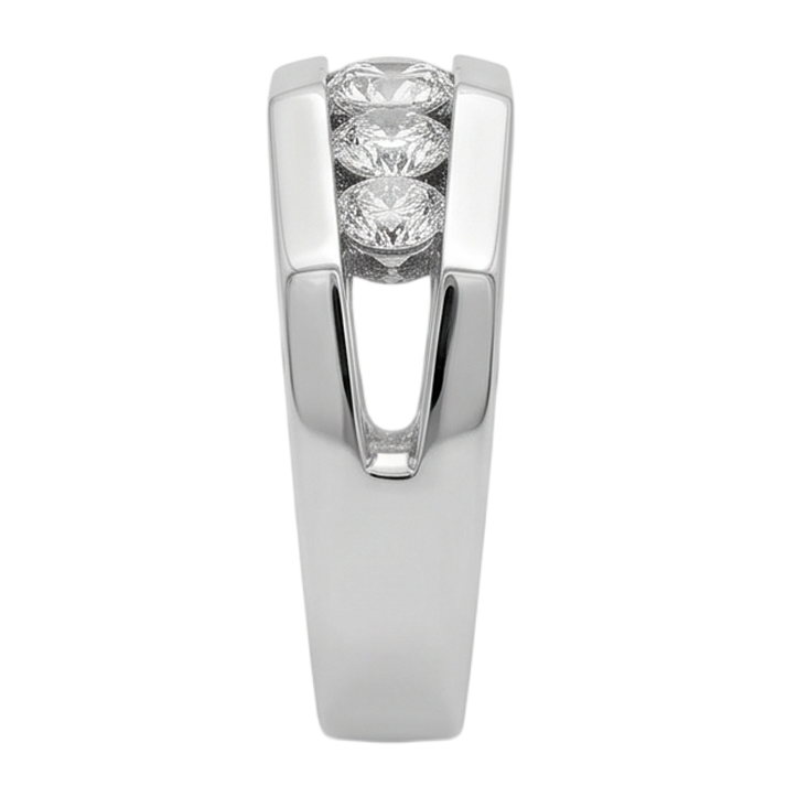 1.40 Karat Echt Aus der Erde Abgebauter Natürlicher Diamant Herren Verlobungsring Weißgold 14K