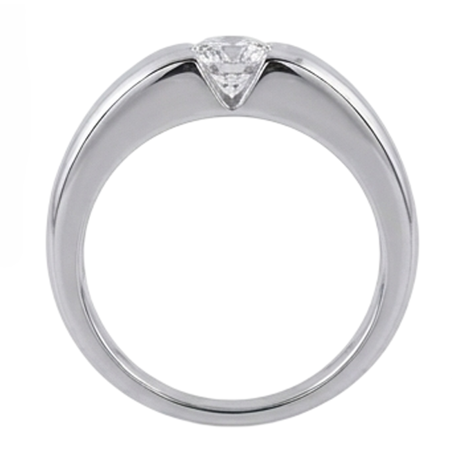 1.50 Karat G SI1 Wunderschöner Echt Aus der Erde Abgebauter Natürlicher Diamant Solitär Ring Herrenring Herren