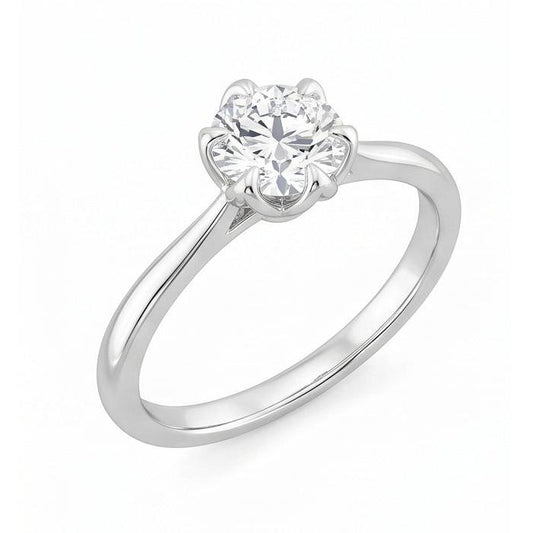 echter round diamant 1.70Karat ring Seitenansicht