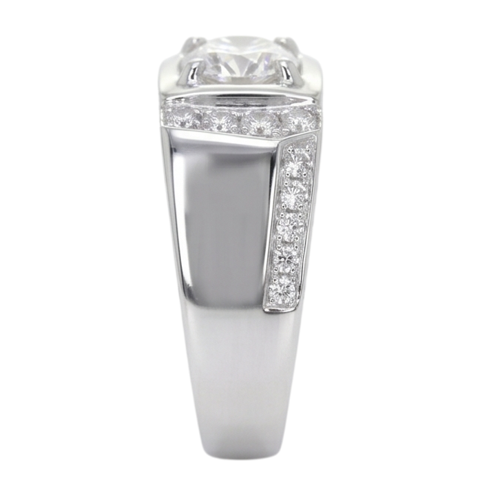 1.75 Karat Runder Echt Aus der Erde Abgebauter Natürlicher Diamant Jubiläumsring Weißgold 14K