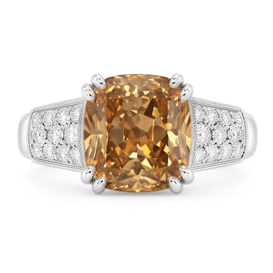 1.75 ct Aus der Erde Abgebauter Natürlicher Diamant-Ring-Edelstein im Kissenschliff 14 Karat Weißgold