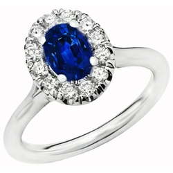 Echter Saphir Ring 1.00 Karat