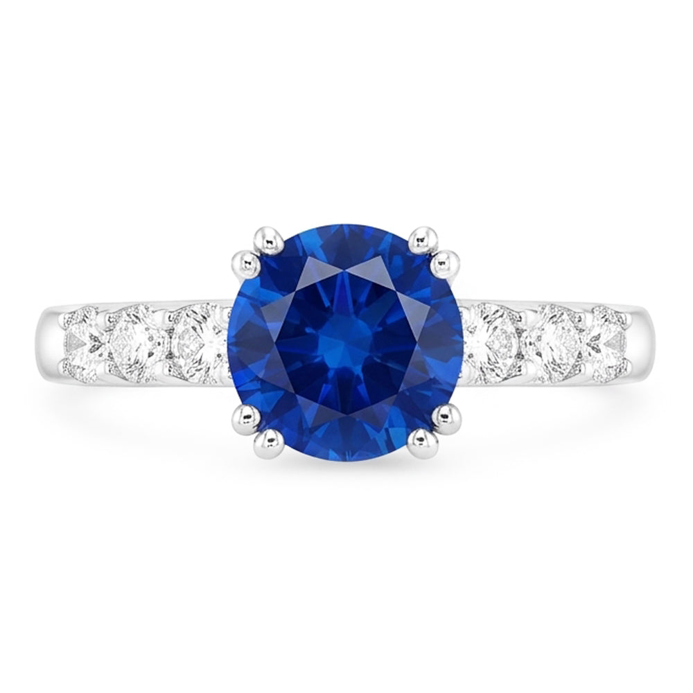 1 Carat blauer Saphir-Jubiläumsring