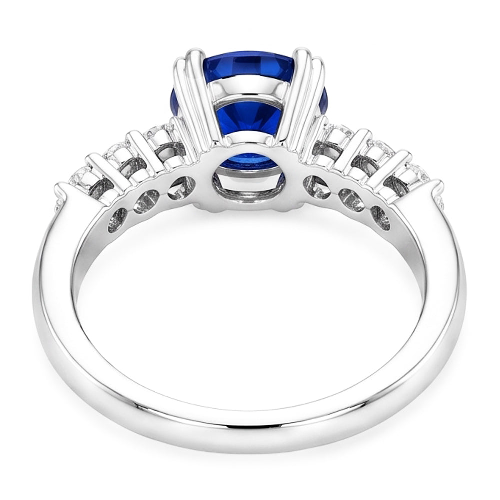 1 Carat blauer Saphir-Jubiläumsring