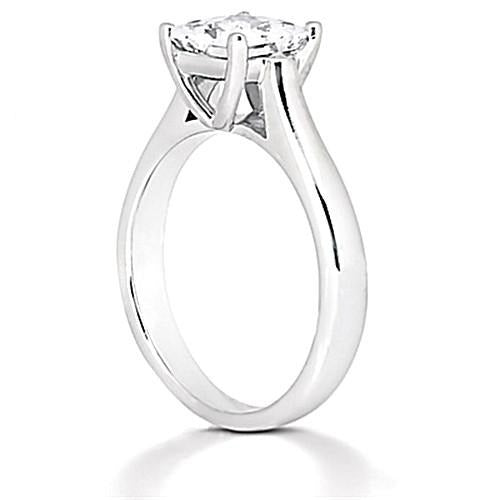 1 Karat Prinzessinnenschnitt Echt DiamantSolitaire Verlobungsring Schmuck Neu