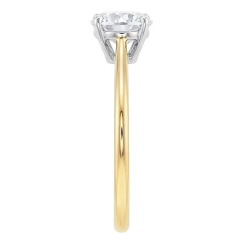 echter round diamant 1Karat ring Detailansicht