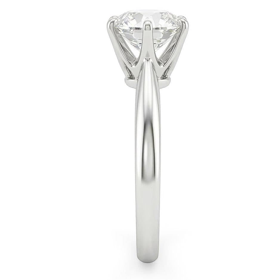 echter round diamant 1Karat ring Detailansicht