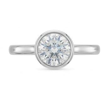 echter round diamant 1Karat ring mit Diamantbesatz