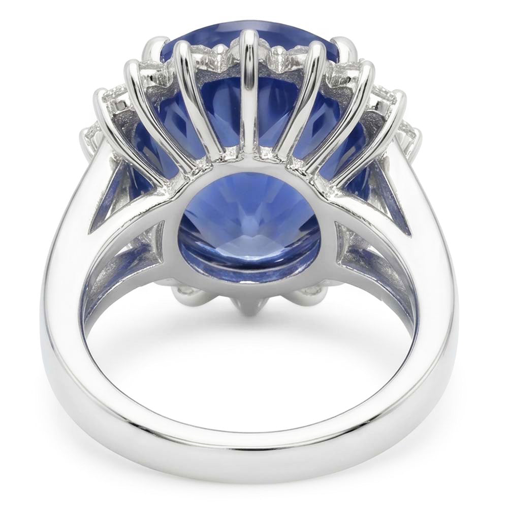 10 Carat großer Saphir-Verlobungsring