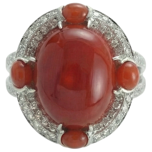 echter oval diamant 8.00Karat ring Seitenansicht