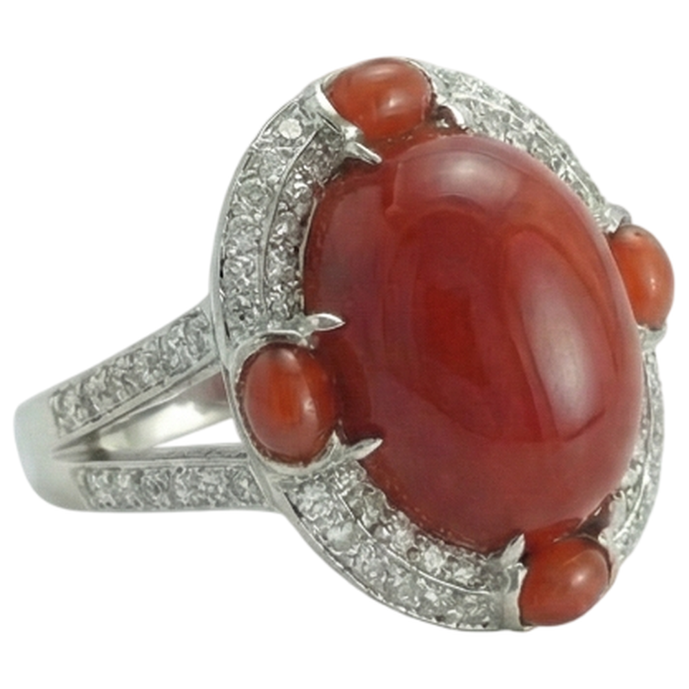 echter oval diamant 8.00Karat ring Draufsicht