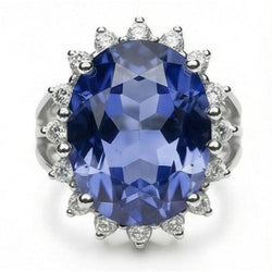10 Carat großer Saphir-Verlobungsring