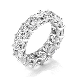 Diamant im Prinzess-Schliff Eternity Band 0,75 Karat – 14 Karat