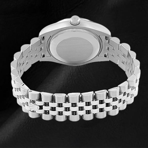 116234 Rolex-Uhr mit weißem Perlmutt-Zifferblatt und arabischem Zifferblatt, 36 mm