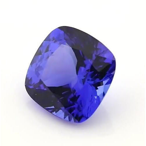 Erdgewonnener Blauer Tansanit Loose Sapphires Natural 4 Karat Gold – Schrägansicht