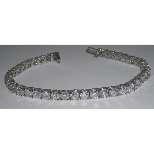 11 Karat Natürlich Aus der Erde Abgebauter Natürlicher Diamant-Tennisarmband für Damen