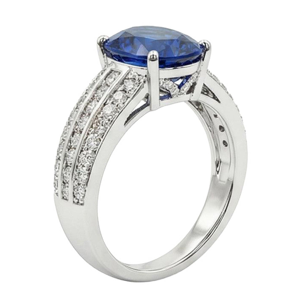 12 Carat natürlicher Saphir-Verlobungsring