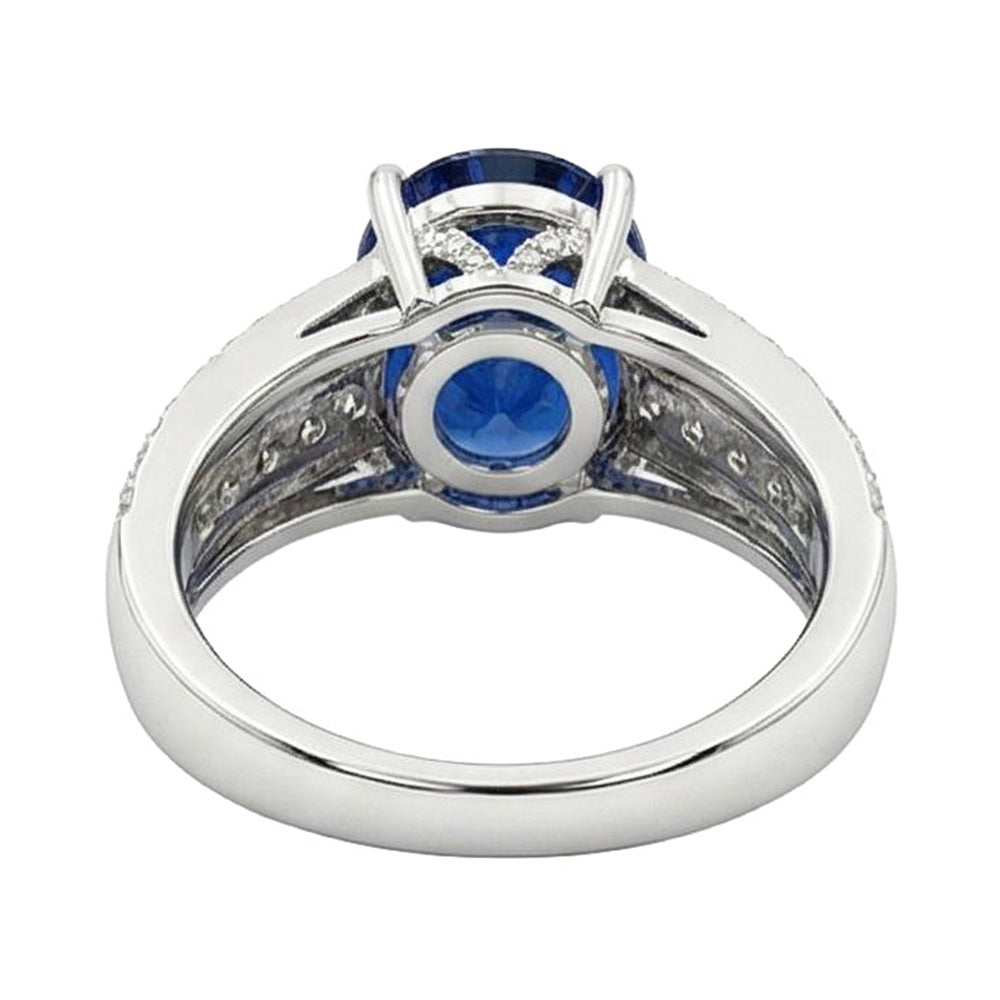 12 Carat natürlicher Saphir-Verlobungsring