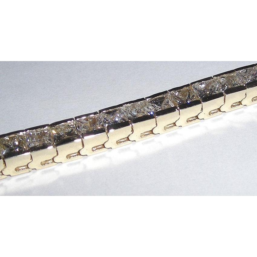 12.50 karat princess cut diamant tennisarmband neu