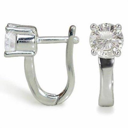 1,30 Ct. Runde Echt Diamant-Ohrringe für Damen