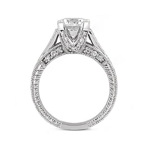 1,43 ct. G Si Runder Echt Diamant-Verlobungsring Goldschmuck