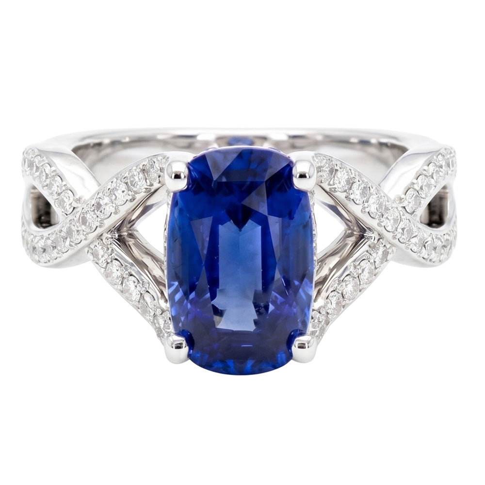 14K Gold 8 Carat Saphir-Verlobungsring