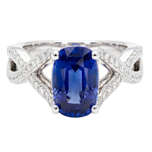 14K Gold 8 Carat Saphir-Verlobungsring