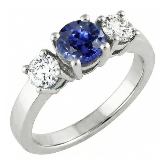 echter round diamant 2.50Karat ring Vorderansicht