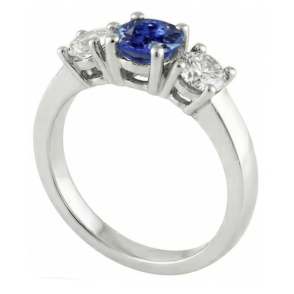 echter round diamant 2.50Karat ring Draufsicht
