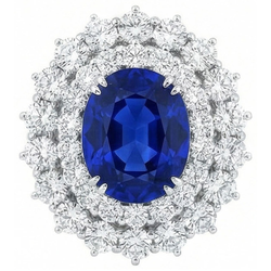 Echter Saphir Ring 6.75 Karat
