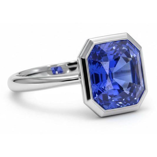 14K Gold 5 Karat Saphir-Verlobungsring