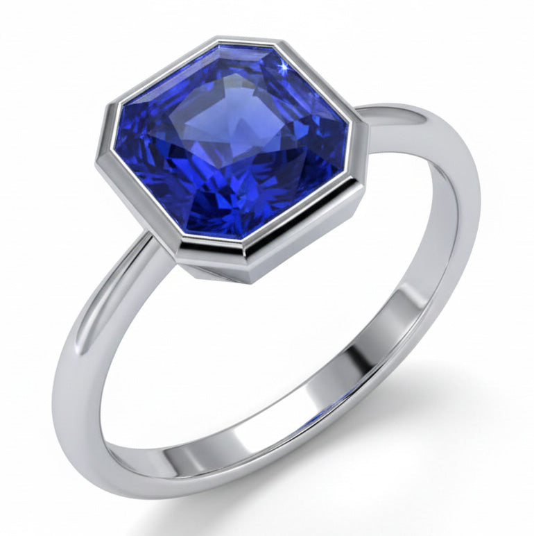 14K Gold 5 Karat Saphir-Verlobungsring