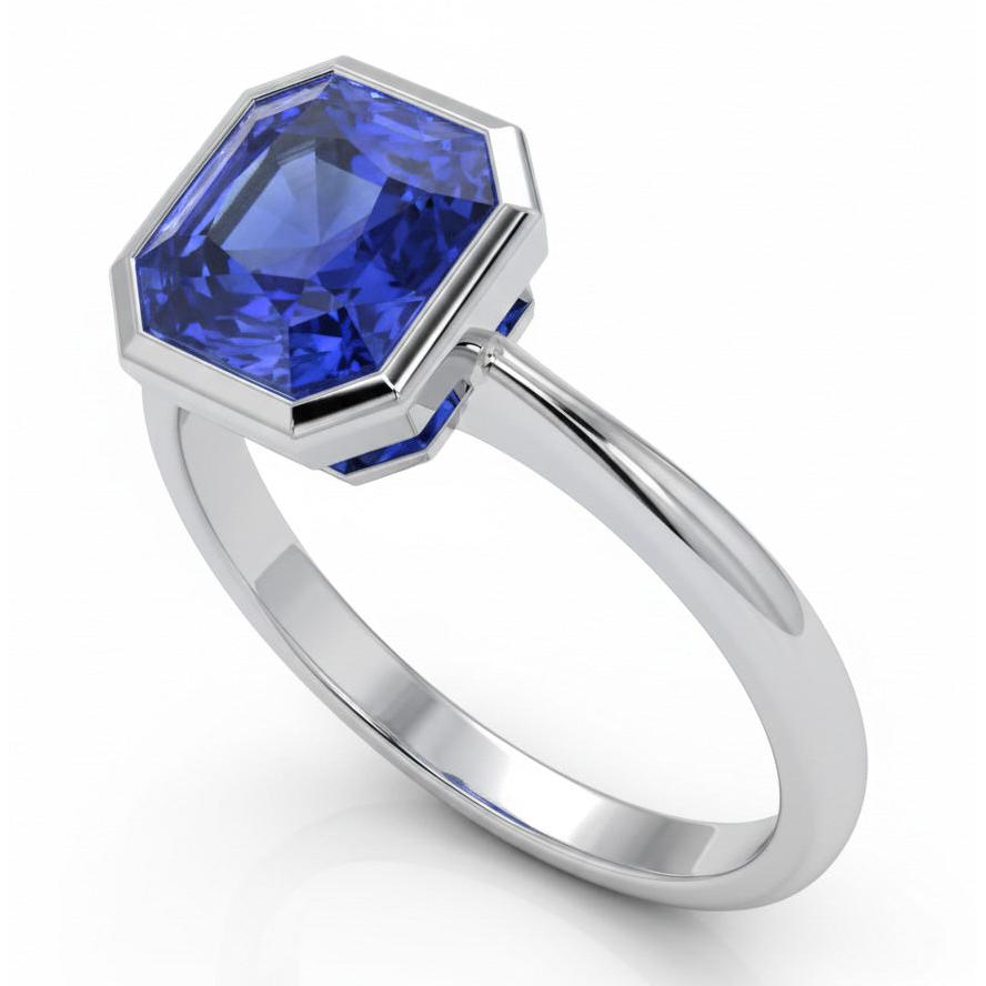 14K Gold 5 Karat Saphir-Verlobungsring