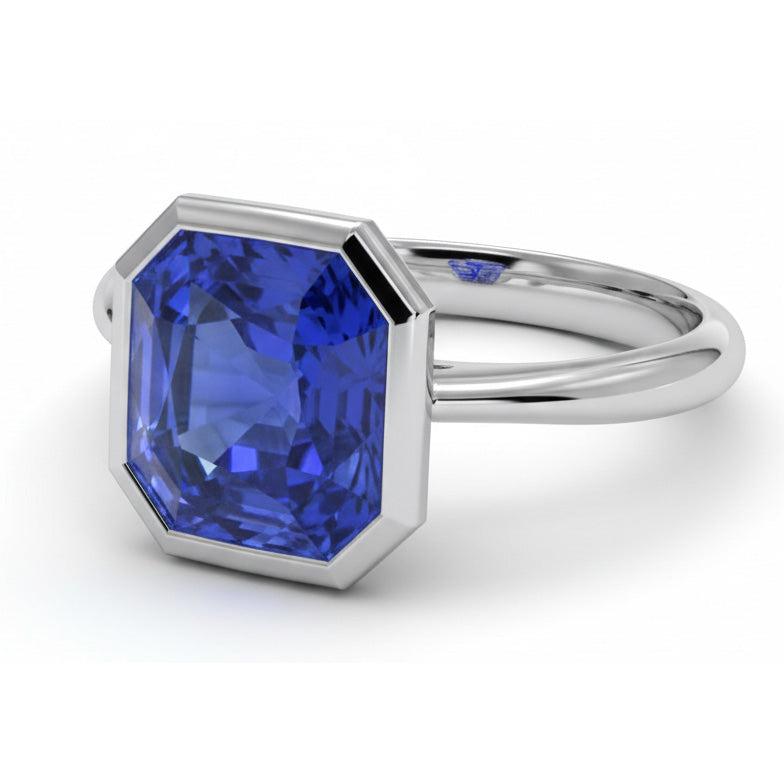 14K Gold 5 Karat Saphir-Verlobungsring
