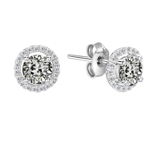 Ohrhänger 14 Karat Weißgold mit Diamant – Hauptansicht