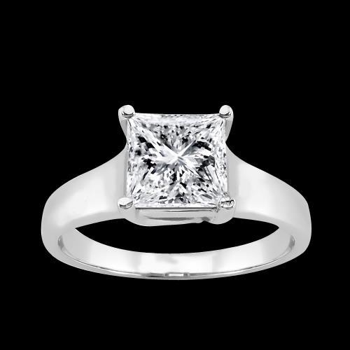 1,5 ct Gold-Prinzessin-Echt Diamantring