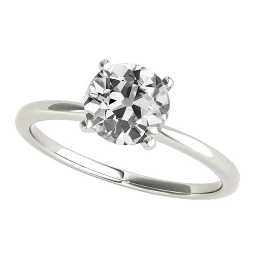 1,5 ct klassischer alter Bergarbeiter-Natürliche Diamantring