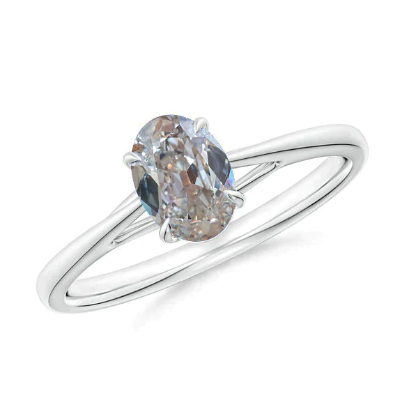 1,5 ct zarter ovaler Echt Diamantring