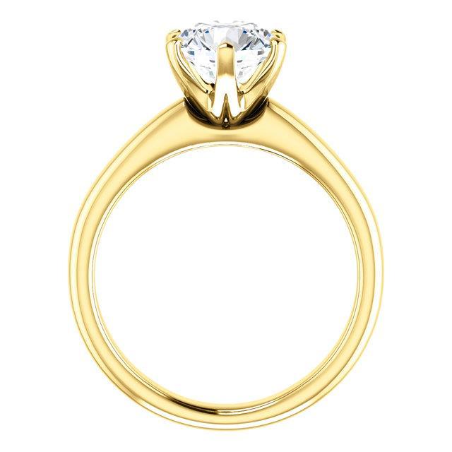 1,50 ct. Runder Natürliche Diamant Solitärring aus Brillant-Gelbgold