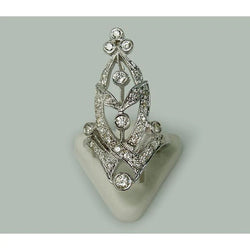 1,51 Karat großer Echt Diamant Marquise-Bilden runder Diamant-Verlobungsring