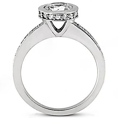 1,56 ct. Echt Diamanten Damen Verlobungsring mit Akzenten
