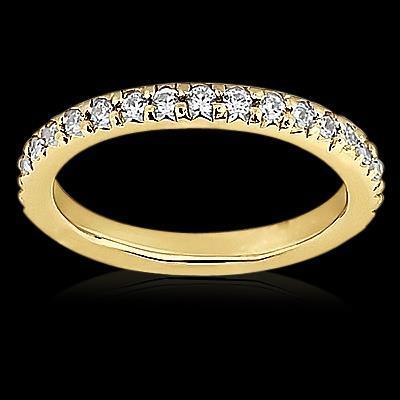 1,60 Karat Echt Diamant 14K Gelbgold Ewigkeitsband