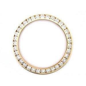 Echter Brillant Luxusuhr 1,75 Karat 14 Karat Gelbgold – Hauptansicht