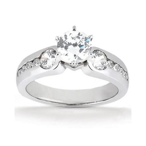 1,75 ct. Echt Diamanten Drei-Stein-Ring-Verlobungsschmuck Neu