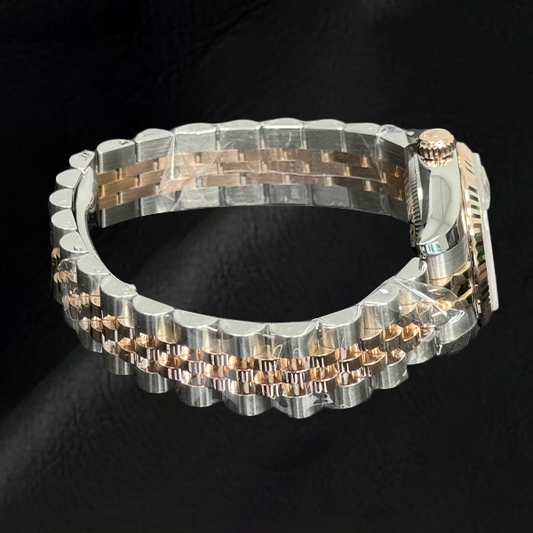 Echter Südseeperle Designer-Schmuck Karat Two Tone – Frontansicht