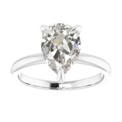 14K Weißgold Solitär-Ring mit Brillant – 1 Karat